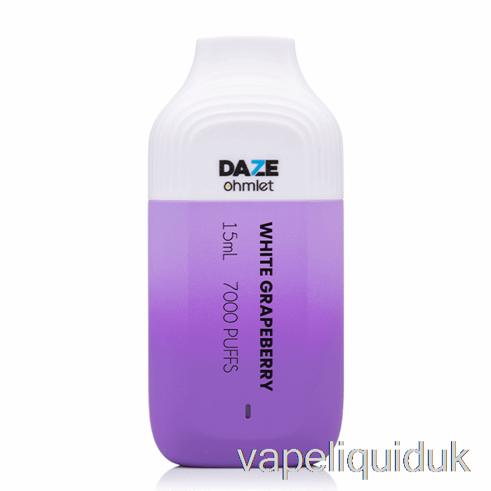 7 Daze OHMLET 7000 Disposable White Grapeberry Vape Juice